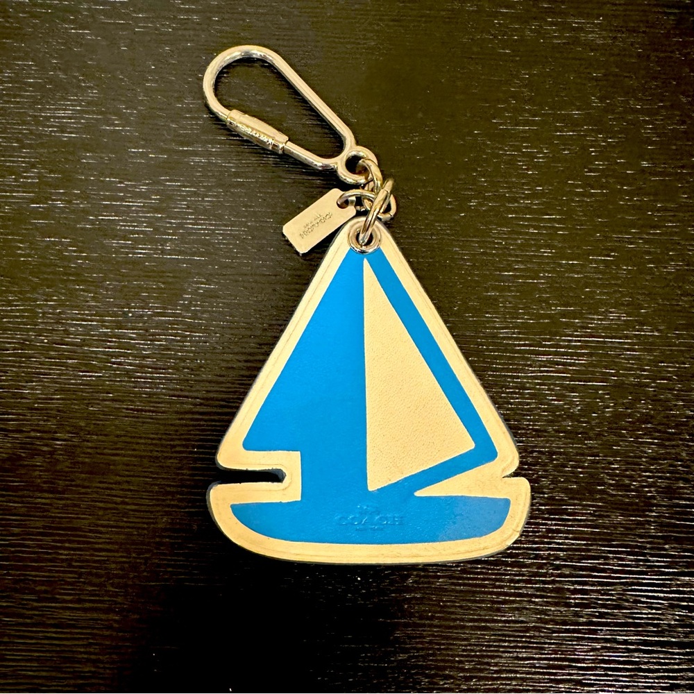 Coach Sailboat Keychain